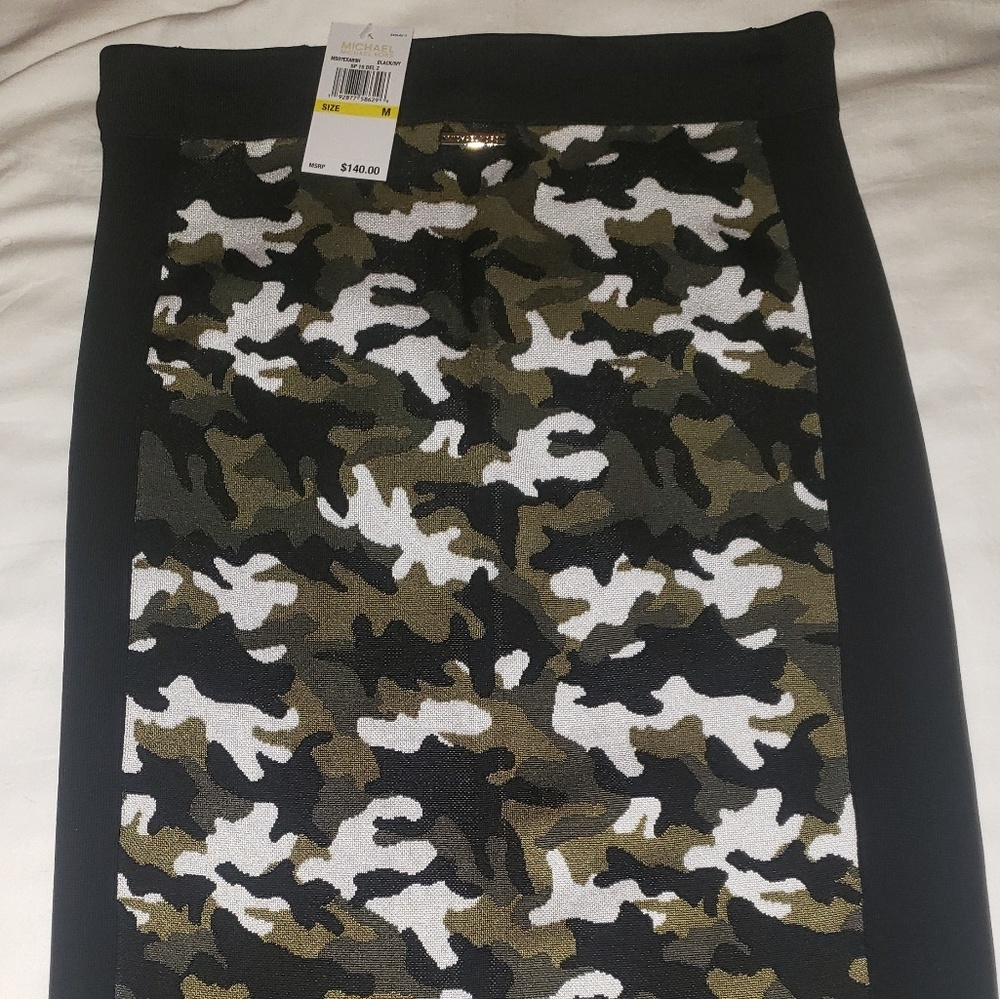 Michael Kors camouflaged skirt